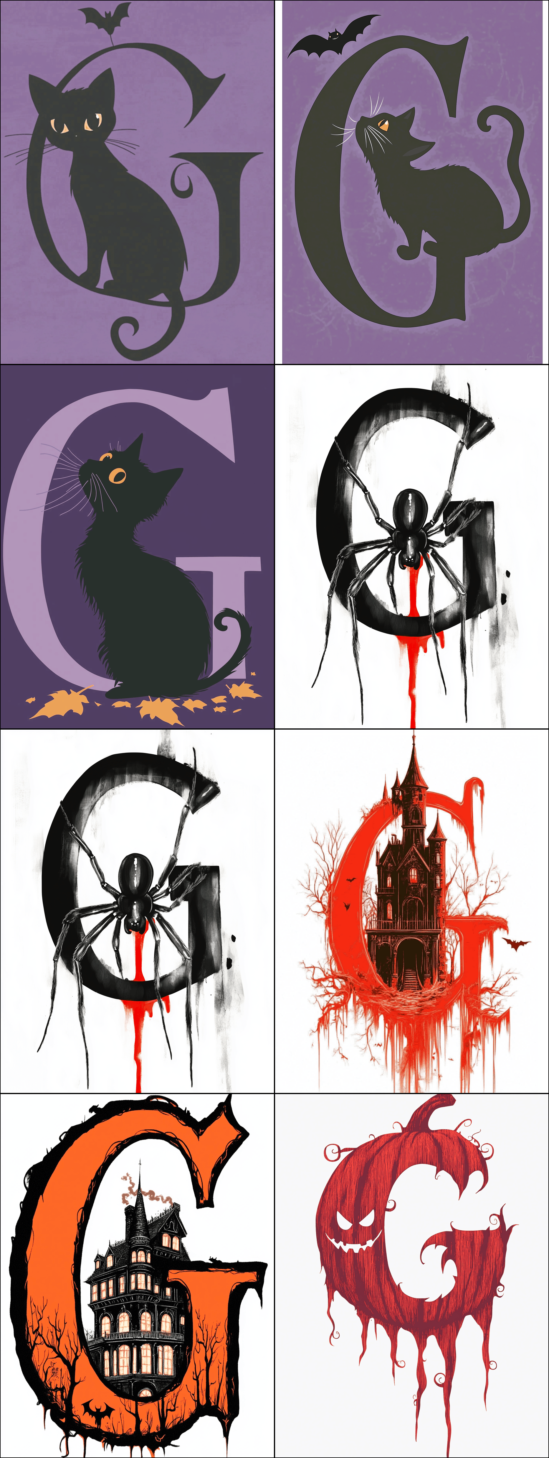 Gwern 2024a 2024 Gwern.net halloween logo Midjourneyv6 samples: first set.