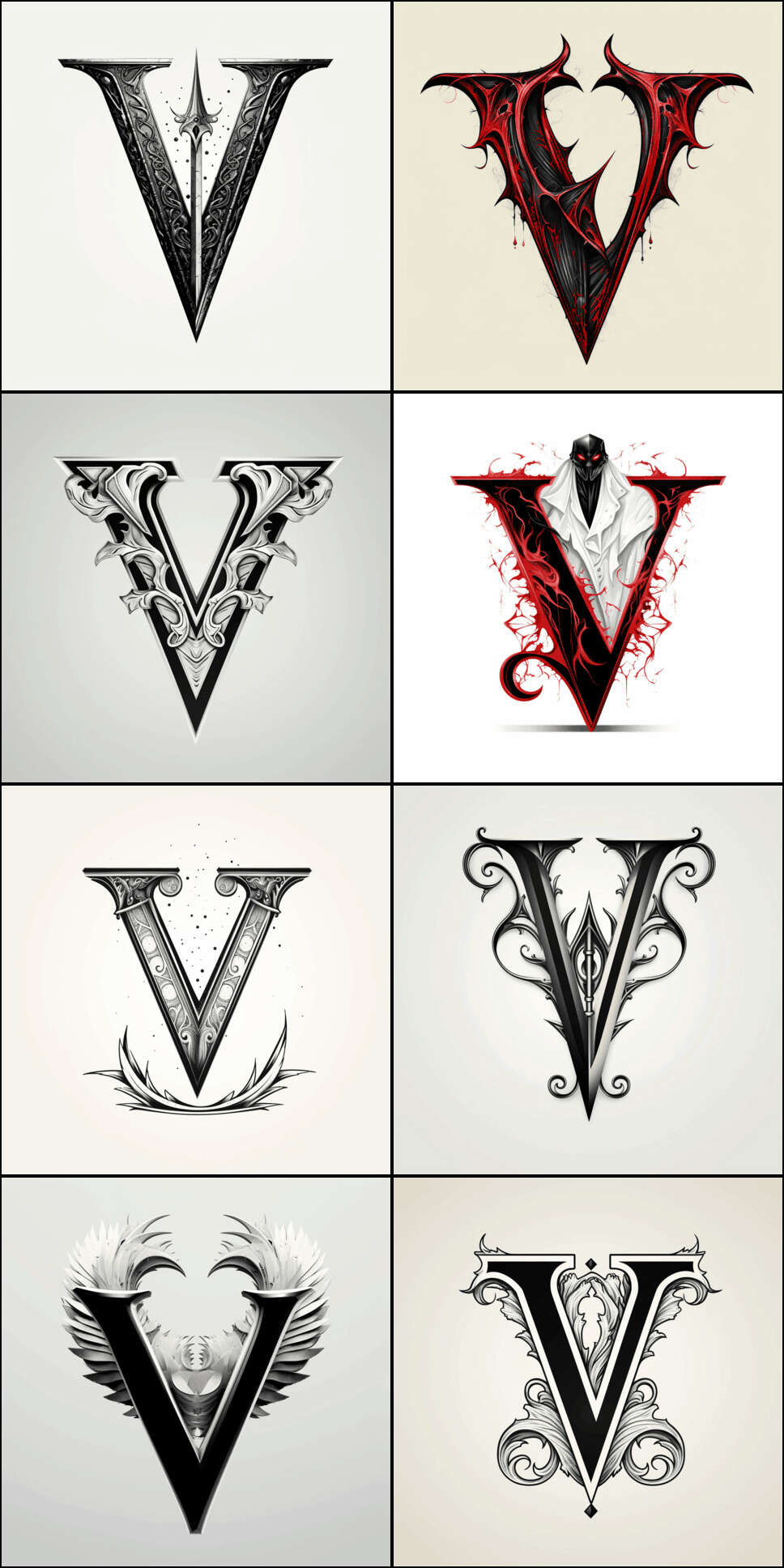 Gwern 2023e Gene Wolfe dropcaps, light-mode, ‘V’ (5)