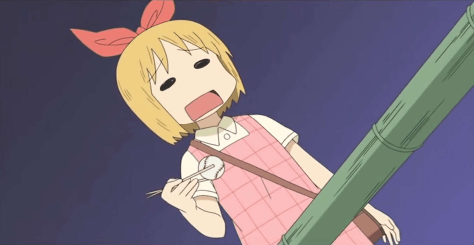 A humorous reaction face of an anime girl character (Haruna Annaka) shocked & nonplussed by events; screenshot of Part 41, Episode 10, <em>Nichijou: My Ordinary Life</em> (2011-06-11). My reaction to computing these days: “Ehhh‽”