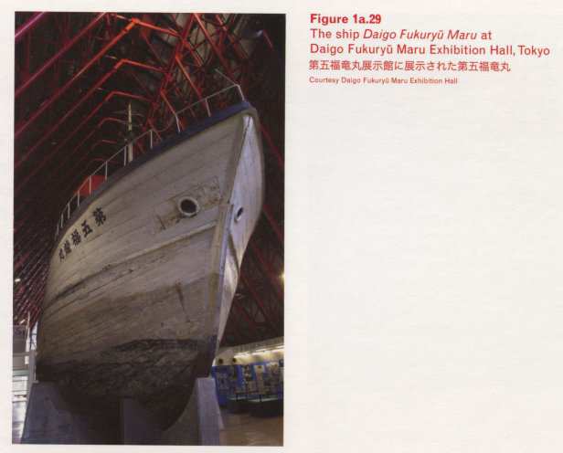 Caption right top: <span class=separator-inline>•</span> Figure 1a.29 <span class=separator-inline>•</span> The ship Daigo Fukuryū Maru at Daigo Fukuryū Maru Exhibition Hall, Tokyo