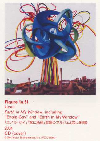 Caption left top: <span class=separator-inline>•</span> Figure 1a.51 <span class=separator-inline>•</span> kicell <span class=separator-inline>•</span> Earth in My Window, including “Enola Gay” and “Earth in My Window” <span class=separator-inline>•</span> 200421ya <span class=separator-inline>•</span> CD (cover)