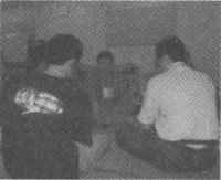 The day of the convention. A meeting is held to hammer out the remaining issues.