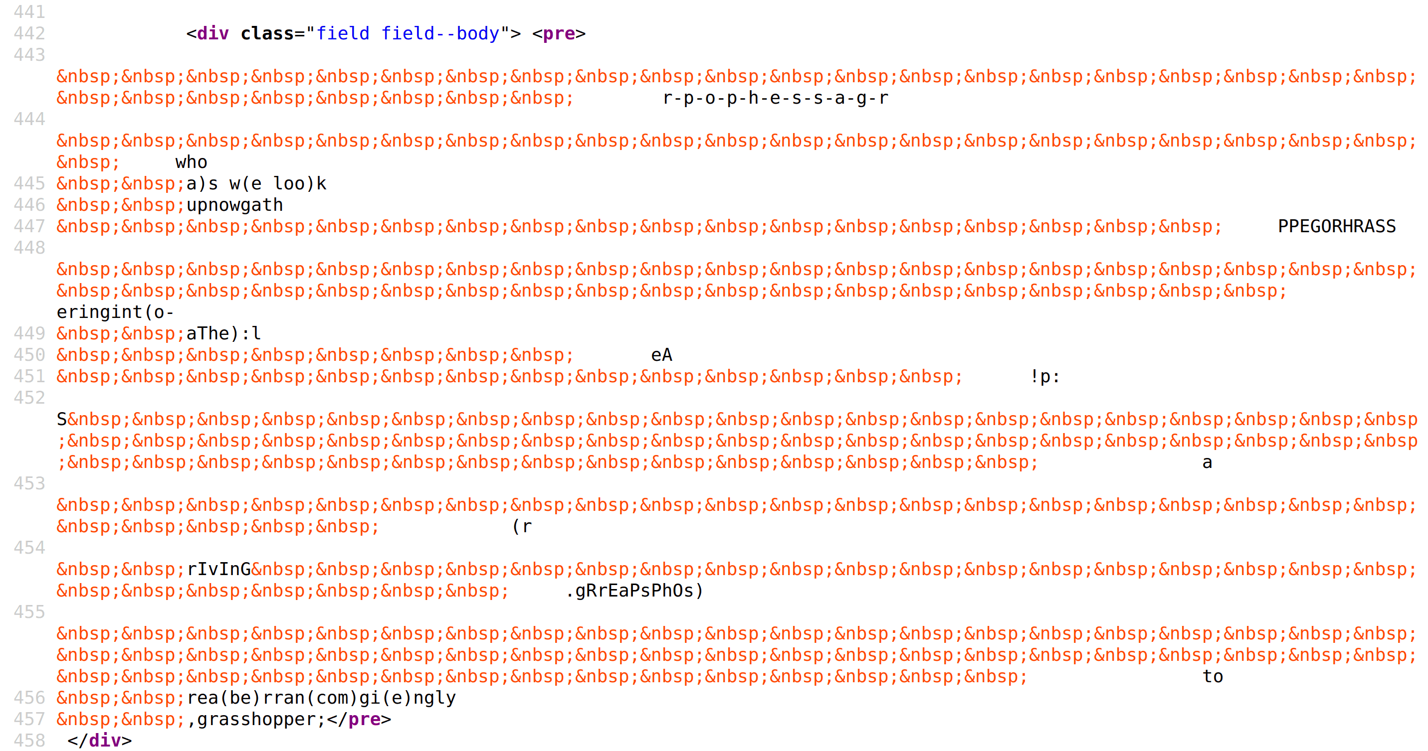 It is difficult to read, write, or debug a complex poem typeset using non-breaking spaces.
