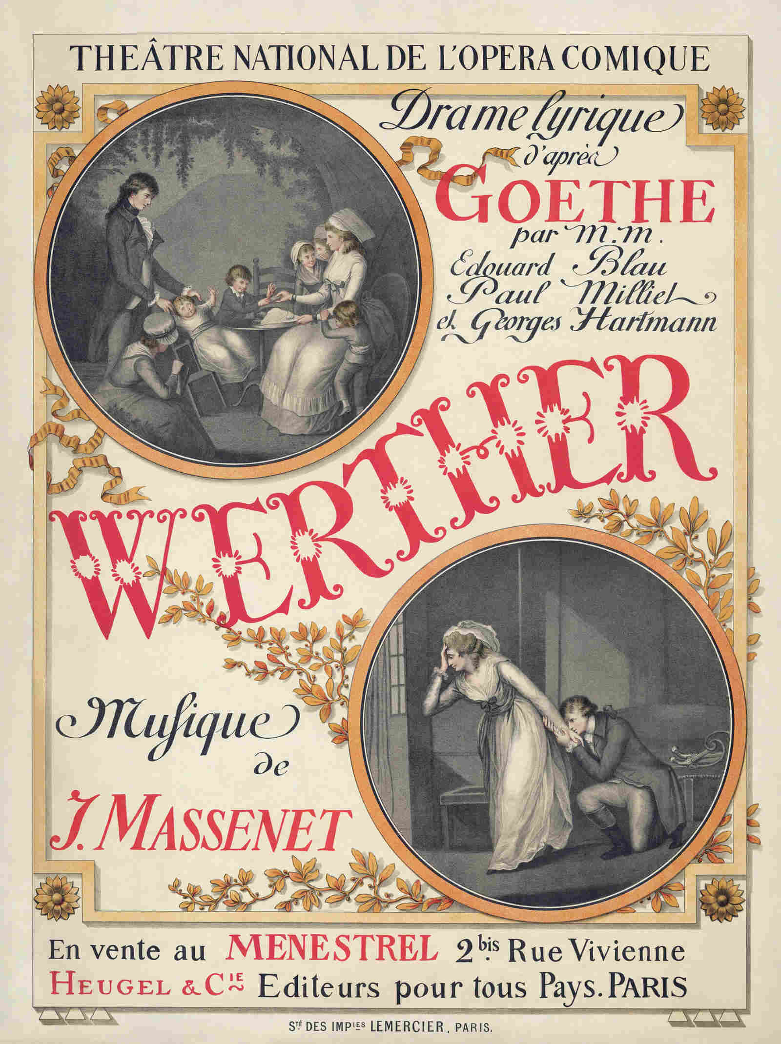 “Grasset poster for 1893133ya French premiere of Werther”