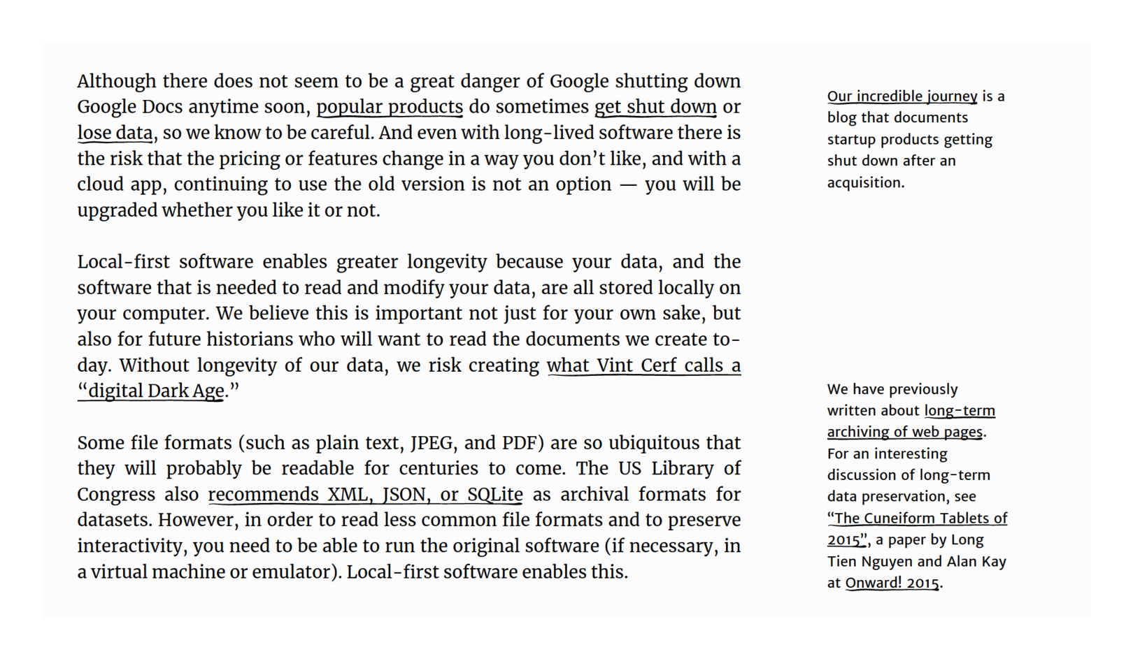 Ink & Switch, “Local-first software” margin notes