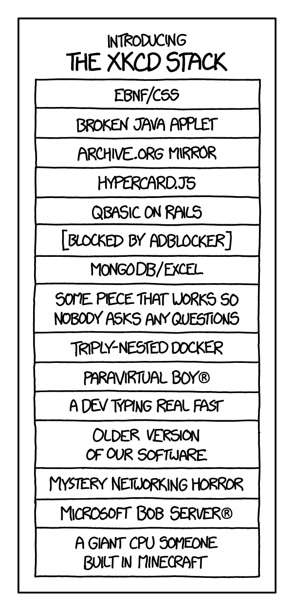 XKCD #1636, “XKCD Stack”