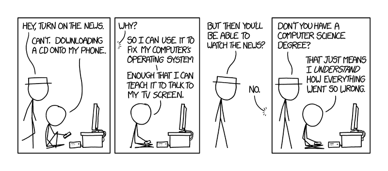 Investigating my cascade of laptop and backup problems (XKCD #1760: ‘TV Problems’)