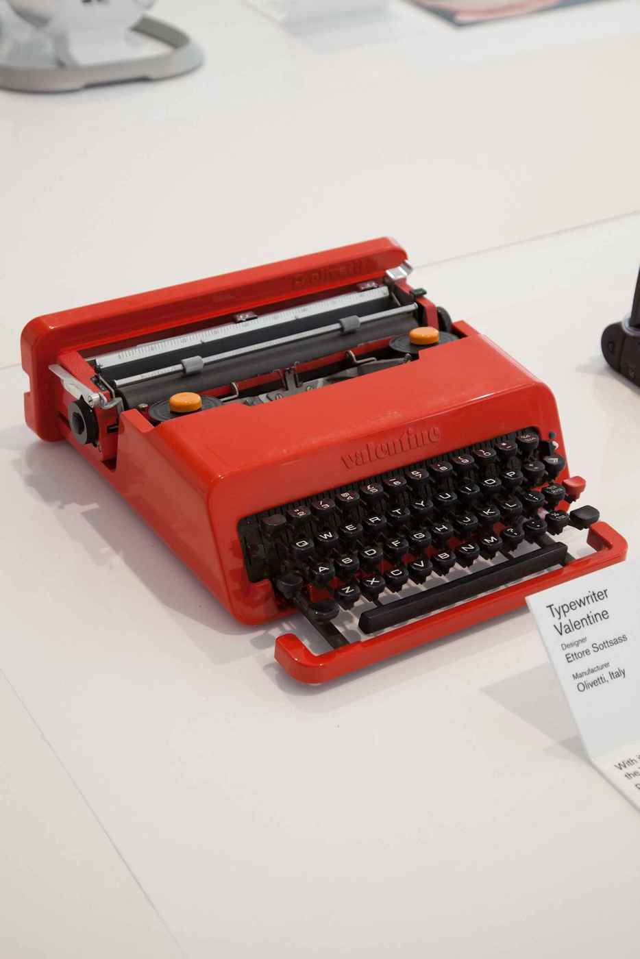 The Olivetti Valentine typewriter (Design Museum)